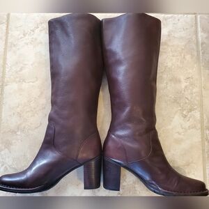 Clarks Dark Brown Heeled Boots